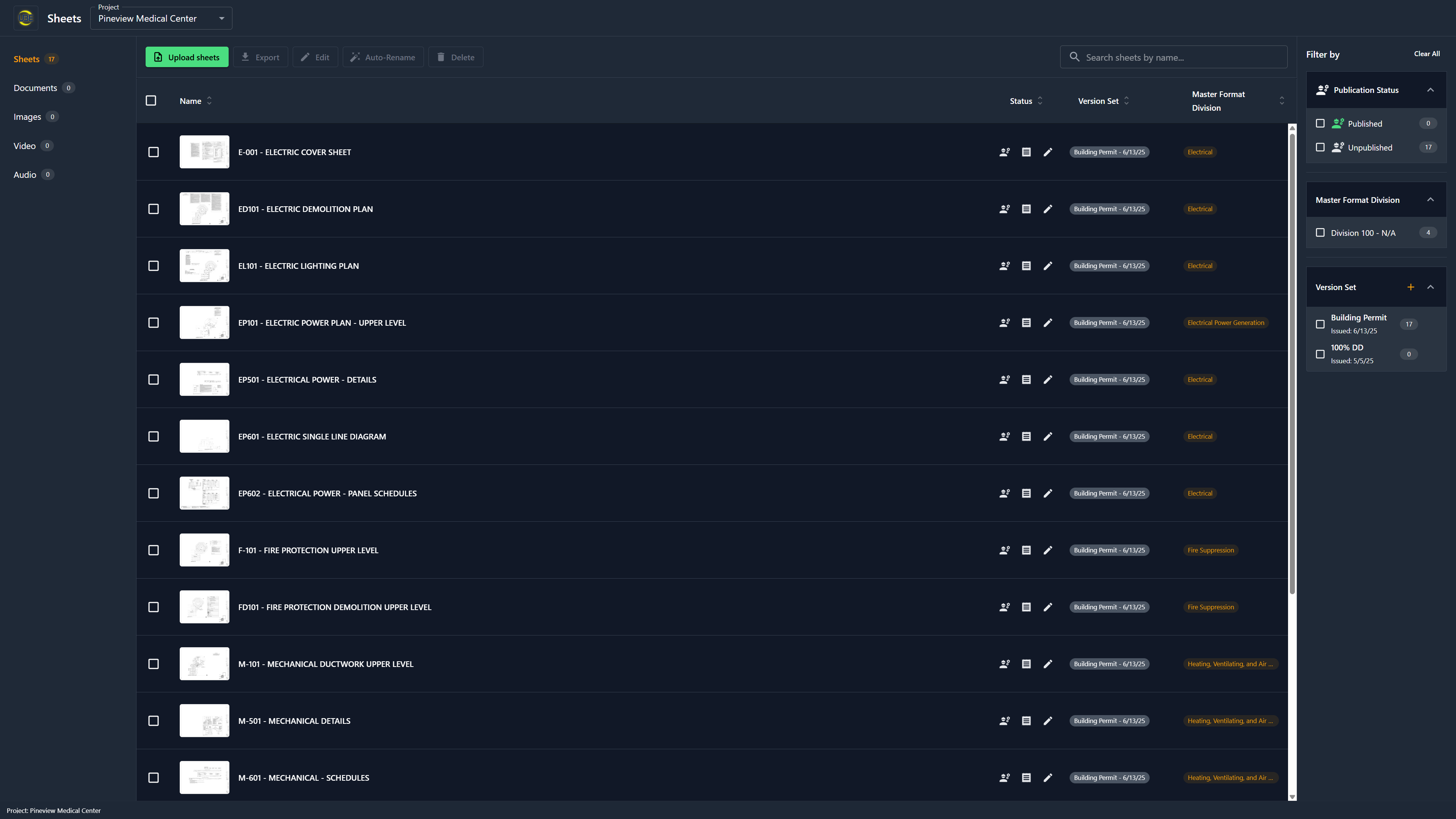 Document Management Interface