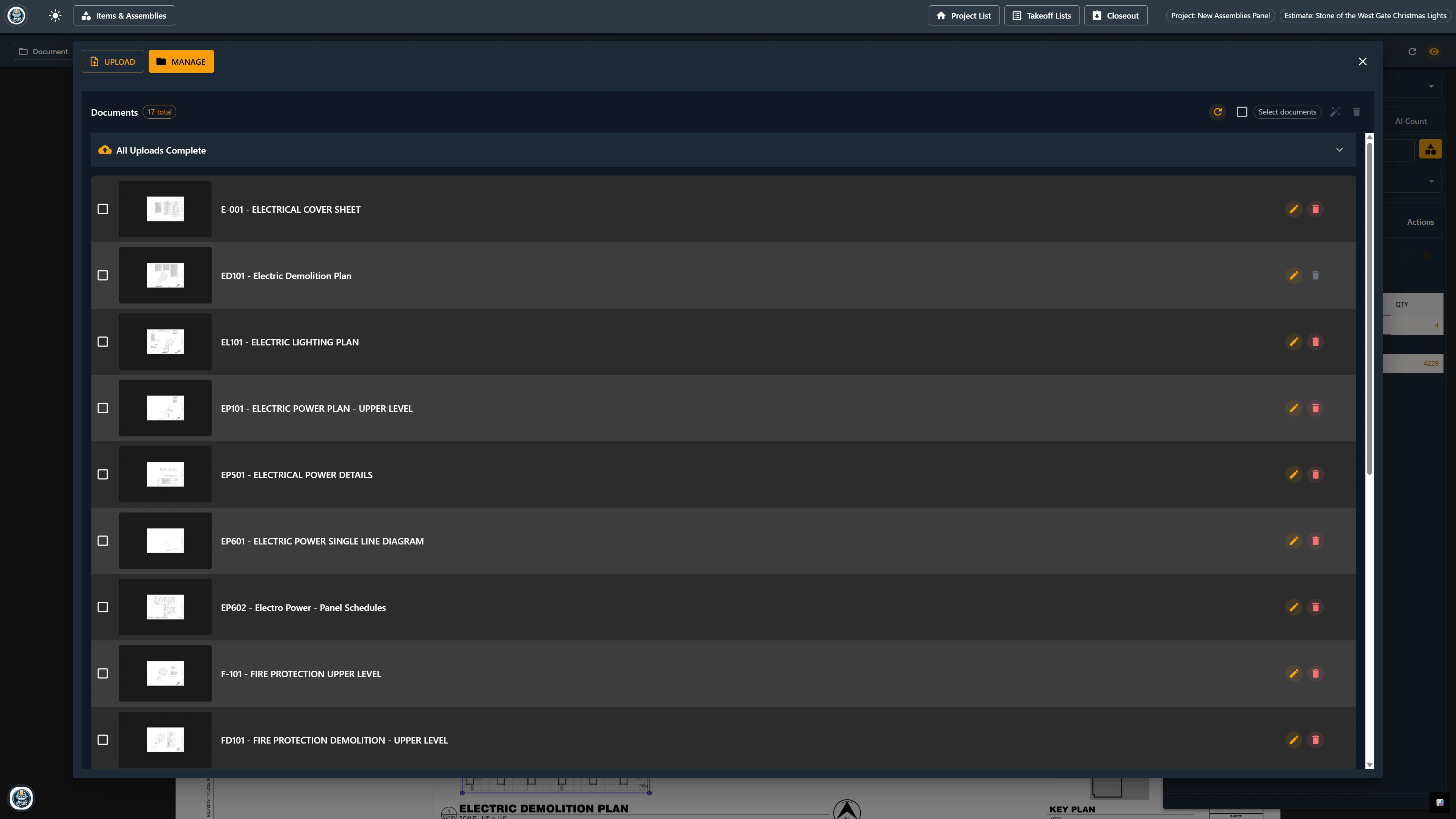 Document Management Interface