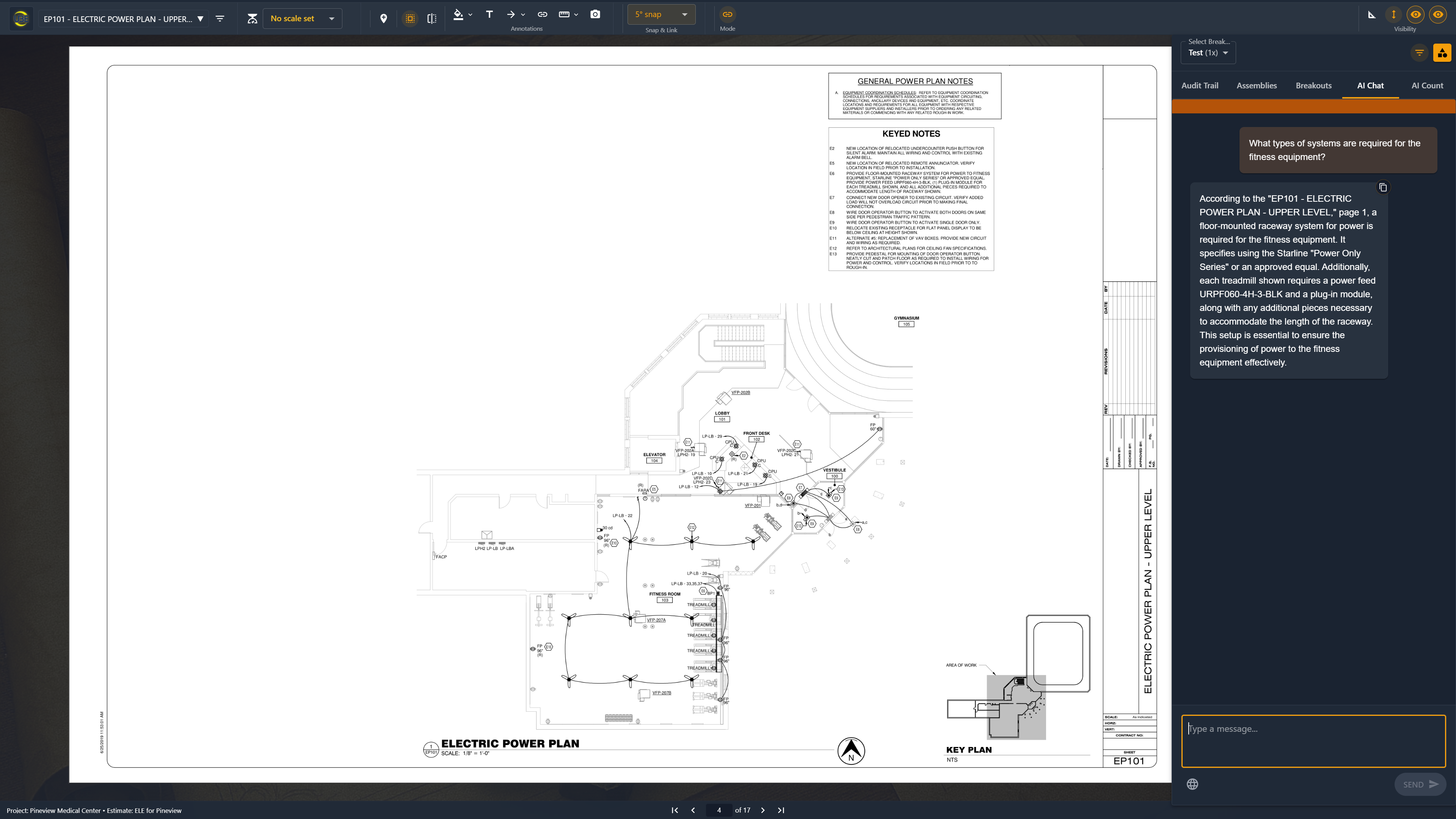 Plan View and Takeoff Interface